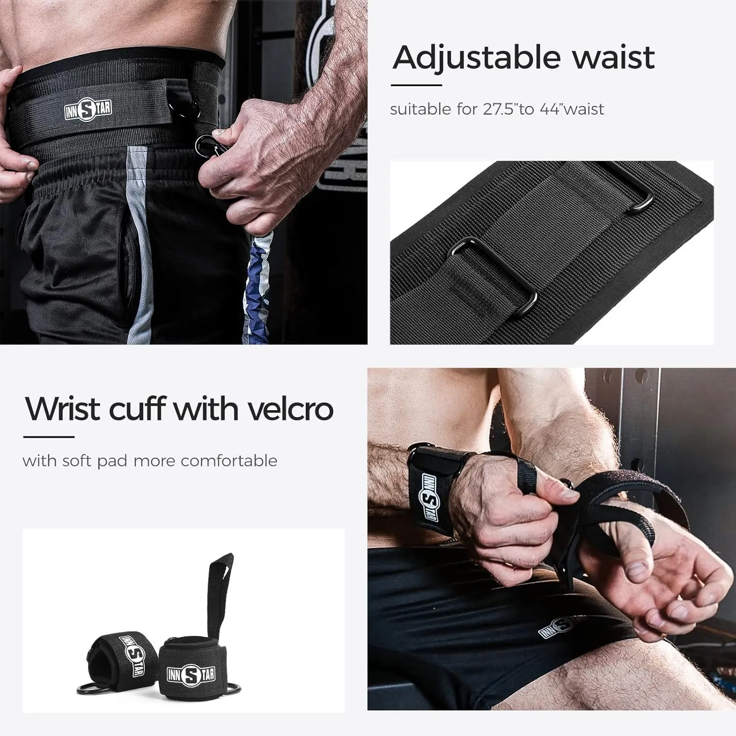 INNSTAR Vertical Jump Trainer Leg Strength Resistance Bands Set for Basketball Triple Jump Football Volleyball Training Provide of Customized Services