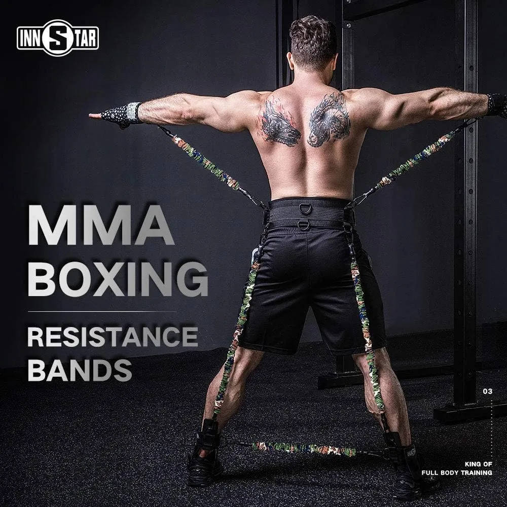 INNSTAR Vertical Jump Trainer Leg Strength Resistance Bands Set for Basketball Triple Jump Football Volleyball Training Provide of Customized Services