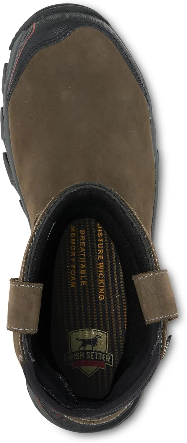Irish Setter, Crosby, Men’s, 11", Waterproof, Non-Metallic Safety Toe, Work Boot, Gray