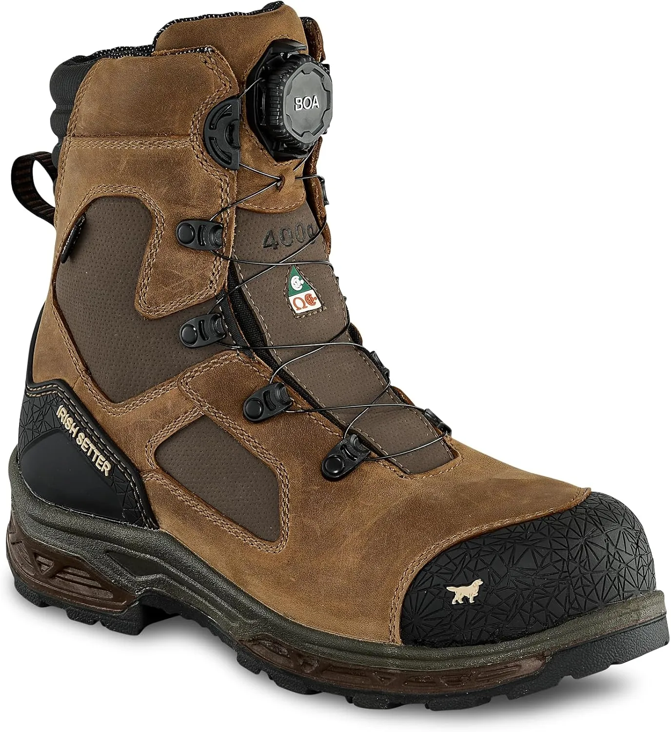 Irish Setter, Kasota, Men’s, 8", BOA, Waterproof, Insulated 400g, Non-Metallic Safety Toe, Work Boot