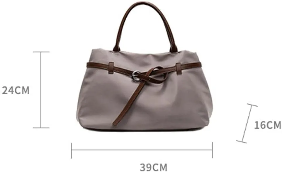 Large Capacity Belt Solid Tote Bag for Women Durable Outdoor Shoulder Bag Practical Work Holiday Underarm Bags 2025