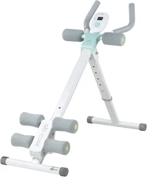 leikefitness Height Adjustable Ab Trainer Abdominal Whole Body Workout Machine Waist Cruncher Core Toner, Leg, Thighs, Buttocks Shaper with LCD Monitor AB9300