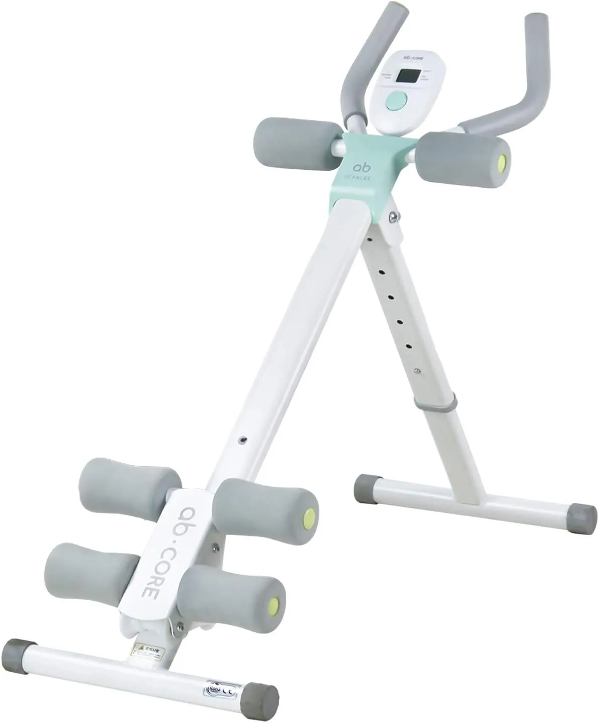 leikefitness Height Adjustable Ab Trainer Abdominal Whole Body Workout Machine Waist Cruncher Core Toner, Leg, Thighs, Buttocks Shaper with LCD Monitor AB9300