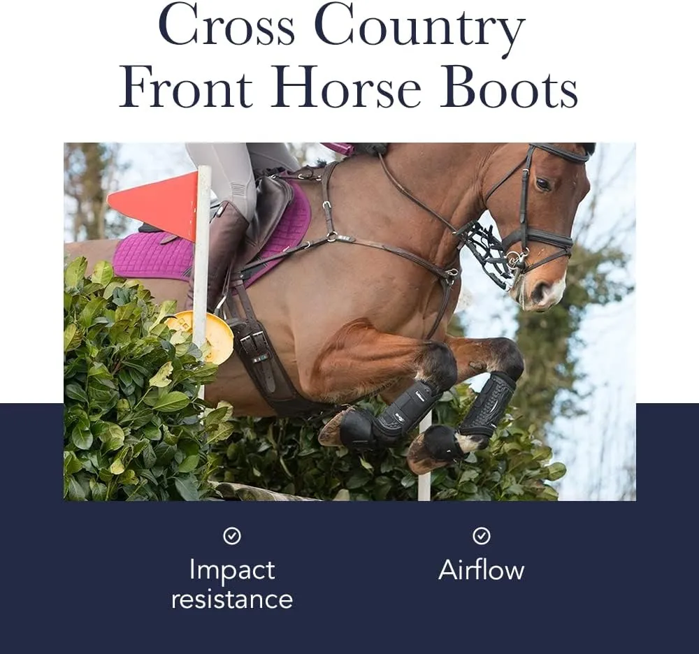 LeMieux Cross Country Front Horse Boots - Protective Gear and Training Equipment - Equine Boots, Wraps & Accessories