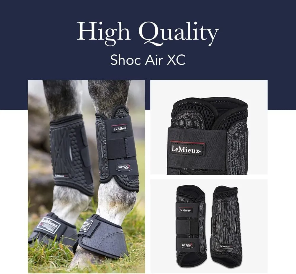 LeMieux Cross Country Front Horse Boots - Protective Gear and Training Equipment - Equine Boots, Wraps & Accessories
