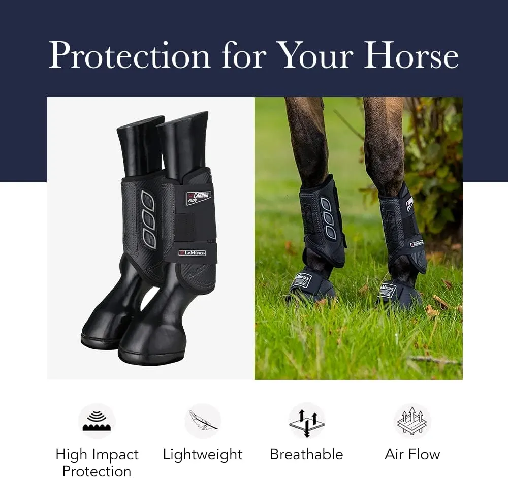 LeMieux Cross Country Front Horse Boots - Protective Gear and Training Equipment - Equine Boots, Wraps & Accessories