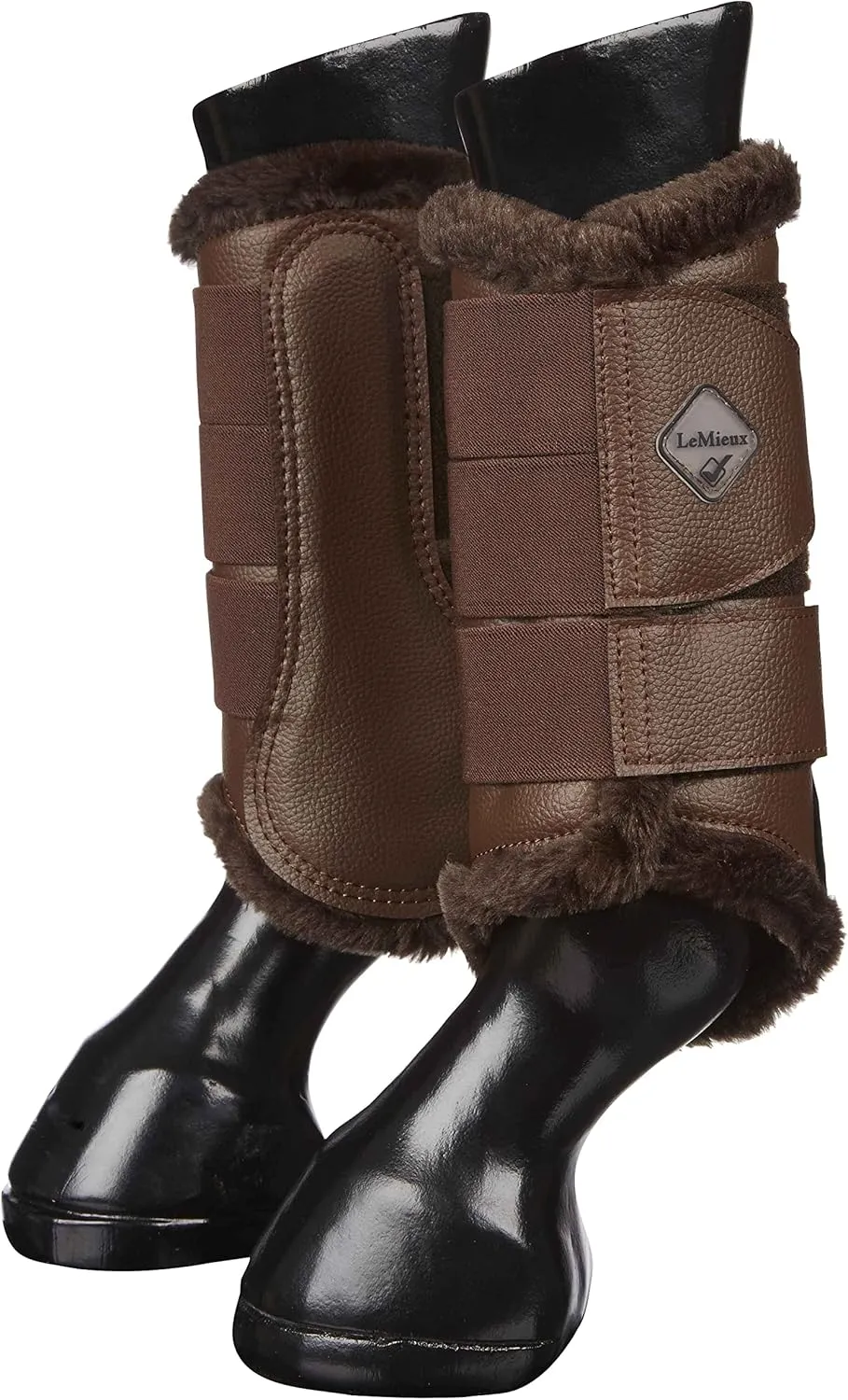 LeMieux Fleece Lined Brushing Horse Boots - Protective Gear and Training Equipment - Equine Boots, Wraps & Accessories