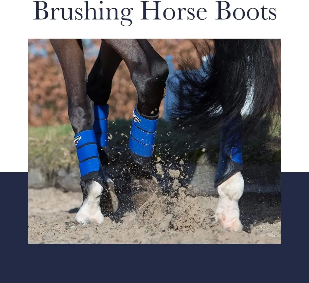 LeMieux Fleece Lined Brushing Horse Boots - Protective Gear and Training Equipment - Equine Boots, Wraps & Accessories