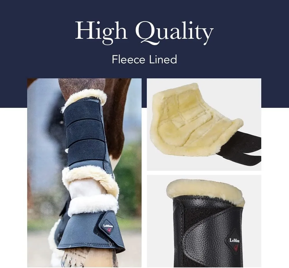 LeMieux Fleece Lined Brushing Horse Boots - Protective Gear and Training Equipment - Equine Boots, Wraps & Accessories