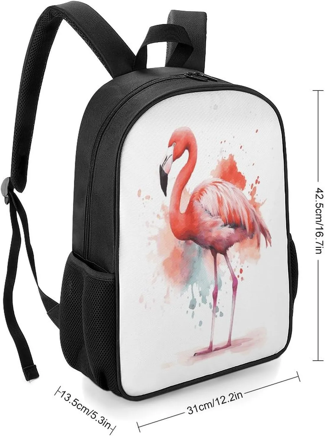 Lightweight Backpacks Cute Travel Bag Durable Watercolor Crane Printing Small Travel Backpack For Women & Men