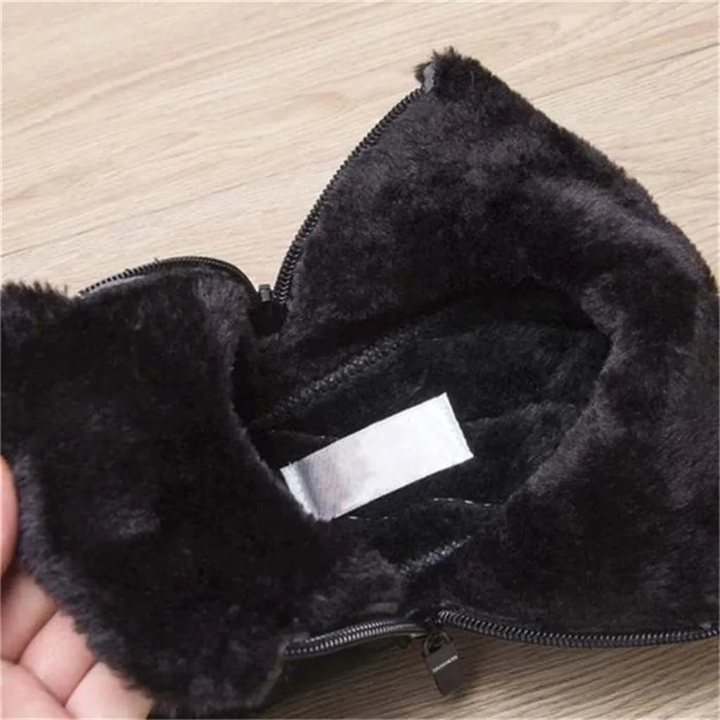 Men's and Women's Waterproof Warm Cotton Zipper Snow Ankle Boots