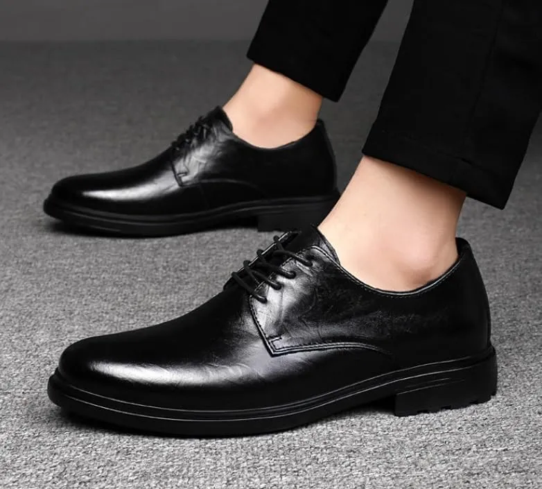 Mens Casual Leather Shoes Men's Business Formal Wingtip Brogue Oxford Shoes for Men