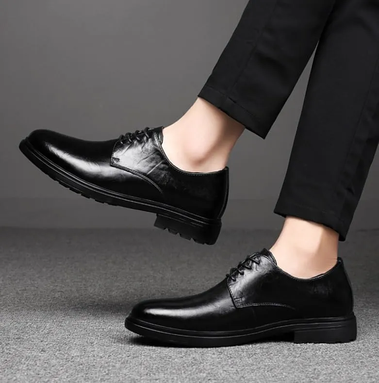 Mens Casual Leather Shoes Men's Business Formal Wingtip Brogue Oxford Shoes for Men