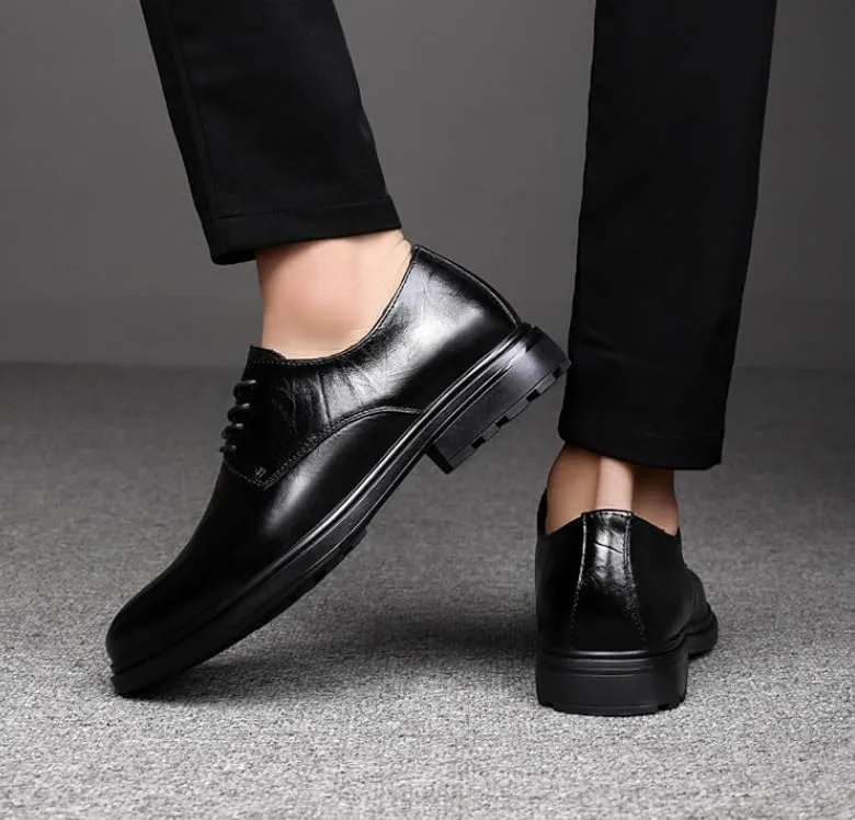 Mens Casual Leather Shoes Men's Business Formal Wingtip Brogue Oxford Shoes for Men