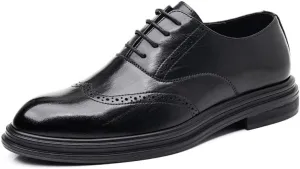Mens Dress Shoes Modern Formal Business Genuine Leather Oxfords Shoes