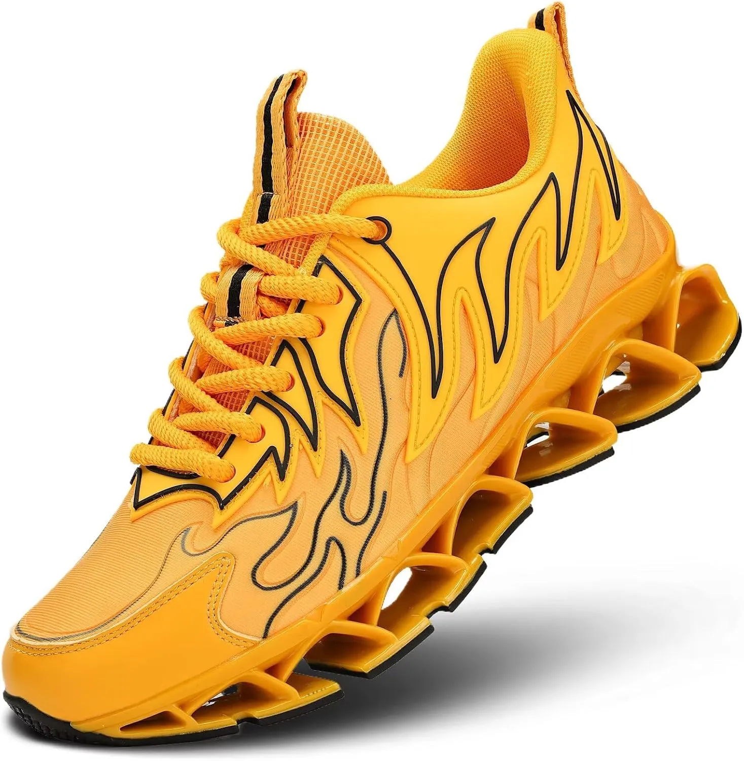 Men's Running Shoes Breathable Mesh Trail Runners Fashion Blade Sneakers Non Slip Gym Sport Trainer Casual Athletic Walking Shoes