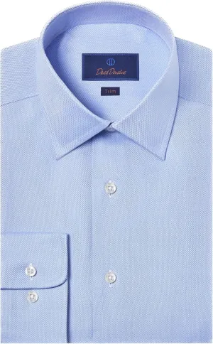 Men's Trim Fit Royal Oxford 100% Cotton Dress Shirt
