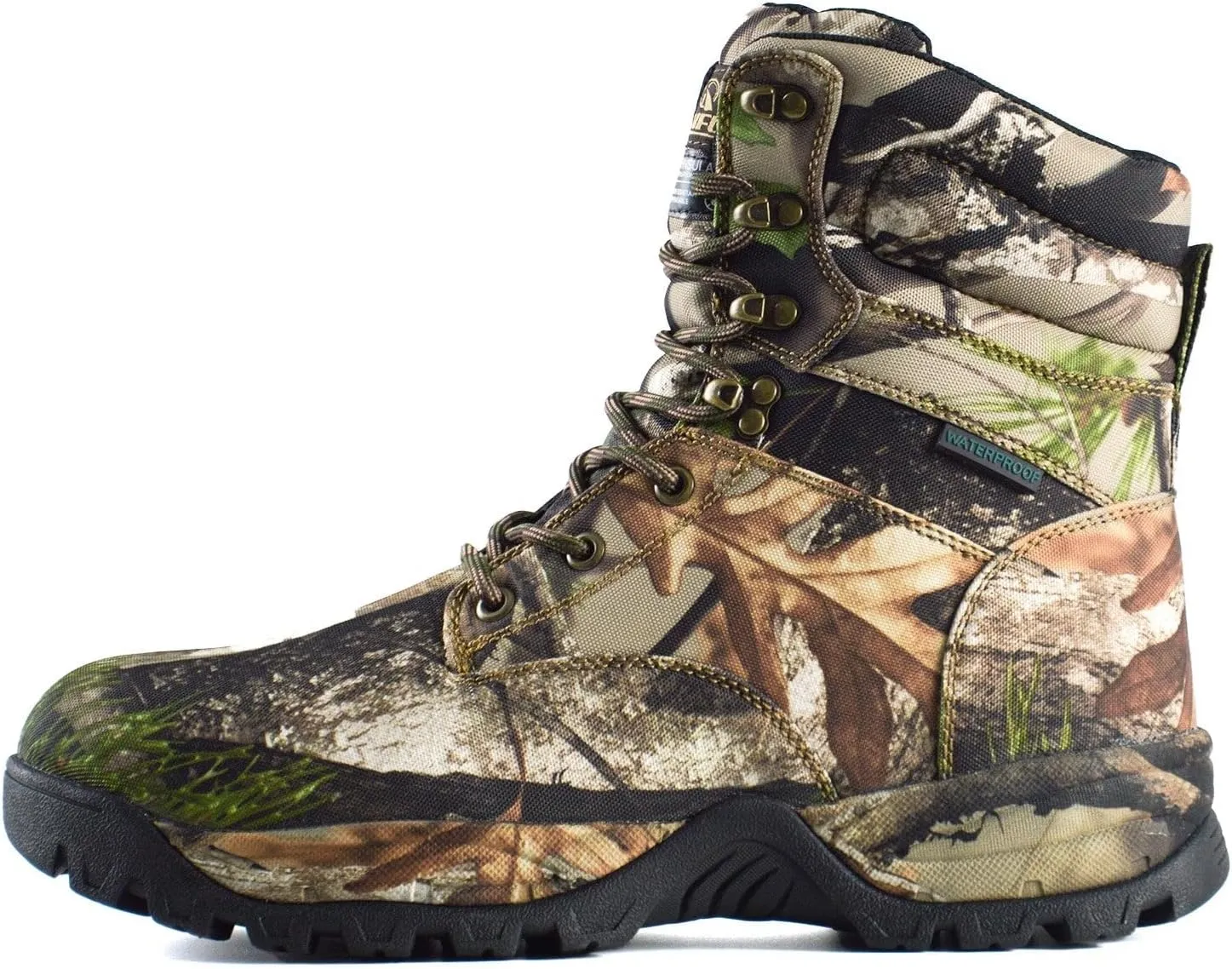 Men's Waterproof Hunting Boots Lightweight Hiking Boot Insulated Work Boots, 7" Breathable Non-slip Outdoor Shoes, 200g Thinsulate