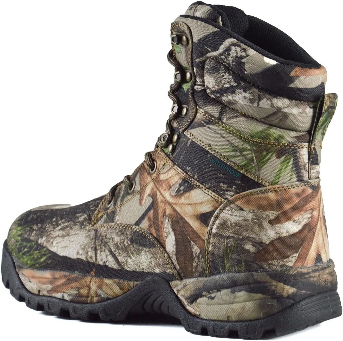 Men's Waterproof Hunting Boots Lightweight Hiking Boot Insulated Work Boots, 7" Breathable Non-slip Outdoor Shoes, 200g Thinsulate