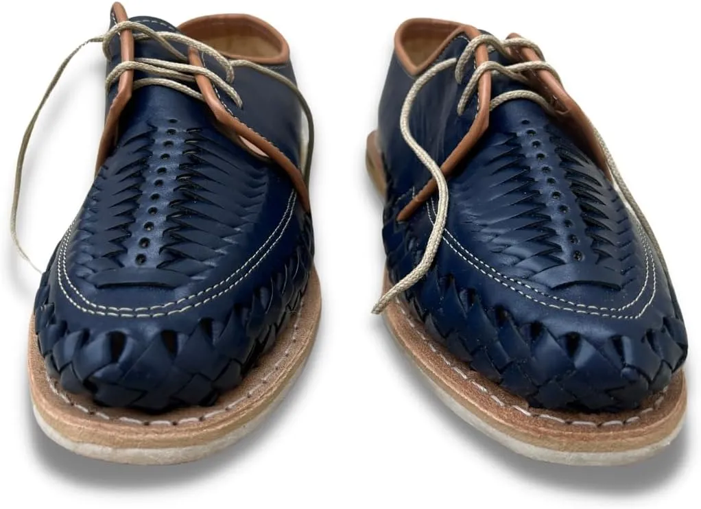 Mexico en la Piel: Handcrafted Men's Genuine Leather Lace-Up Huarache Sandals Shoes - Versatile & Durable