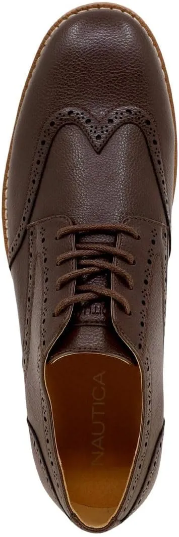 Nautica Men's Knit Dress Oxford Dress Sneakers: Breathable, Stylish, Lightweight & Comfortable - Ideal for Business or Walking