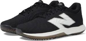 New Balance Unisex FuelCell 4040 V7 Turf Trainer Baseball Shoe, Black/Optic White Synthetic, 11.5 US Men