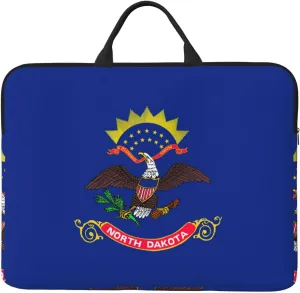 North Dakota State Flag print Durable Travel Laptop Bag HandBag Shockproof Carrying Bag Briefcase for 14inch Laptop Notebook