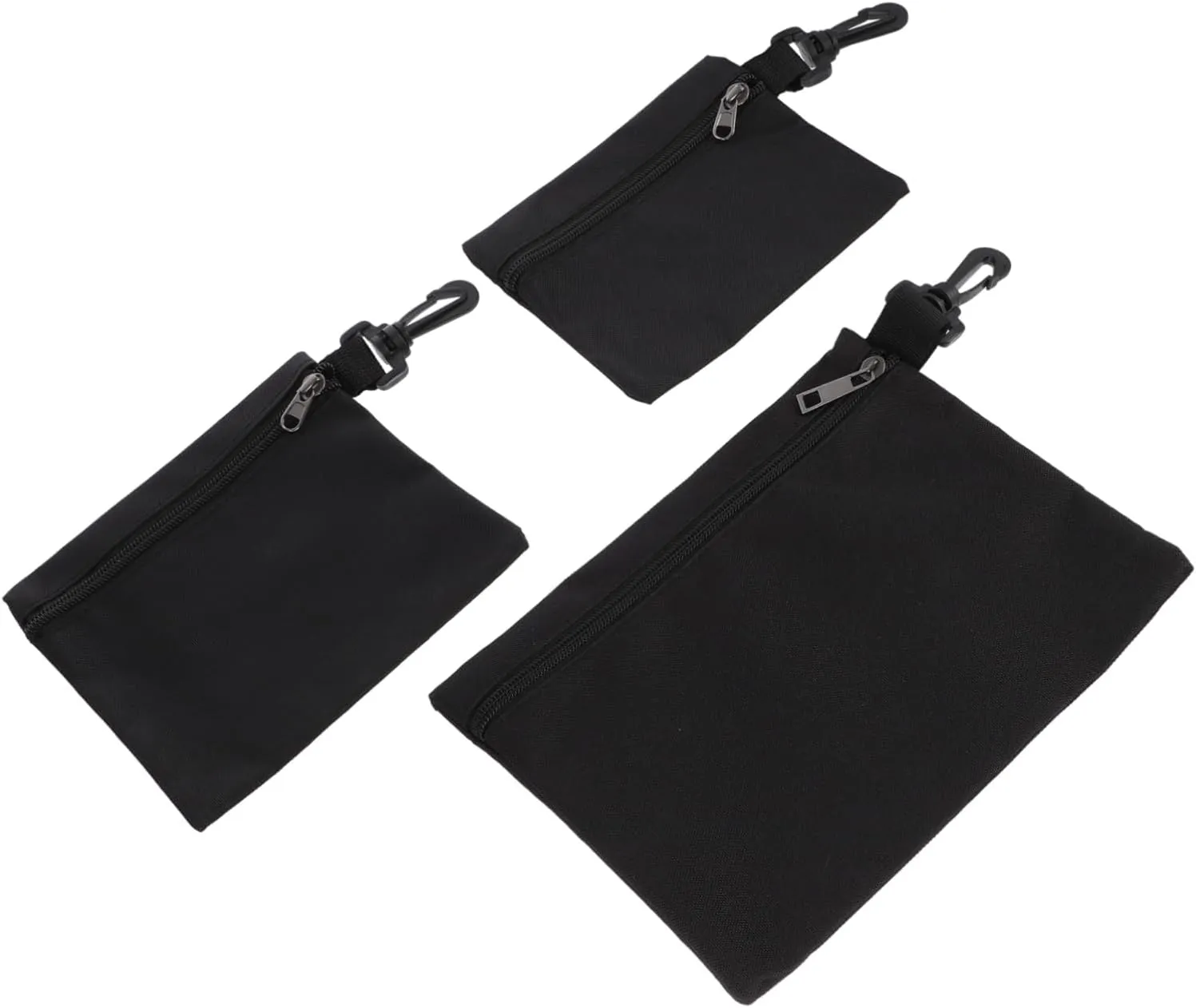 NUOBESTY 3Pcs Tool Bag Durable Metal Storage Pouch Portable Sundries Holder for Tools Gadgets Accessories for Home Office
