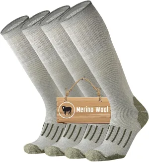 ONKE Knee High Socks Cushioned Moisture Wicking for Mens Over the Calf OTC Steel Toe Western Work Boot Thermal Hiking Hunting