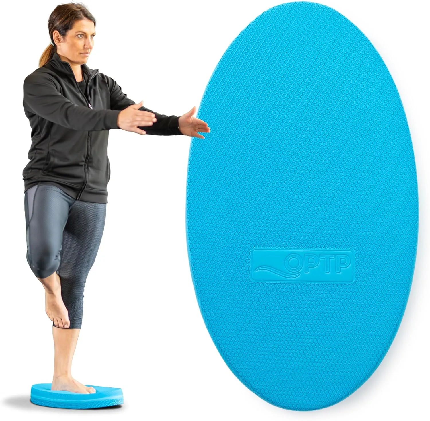 OPTP Stability Trainer – Large Foam Balance Pads for Physical Therapy, Fitness, Pilates, Yoga, and Dance - Closed Cell Foam Pad for Exercise Balance Pad Workouts - Latex Free
