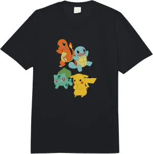 Pikachu Bulbasaur Squirtle Charmander Comfort Colors Adult Heavyweight T-shirt