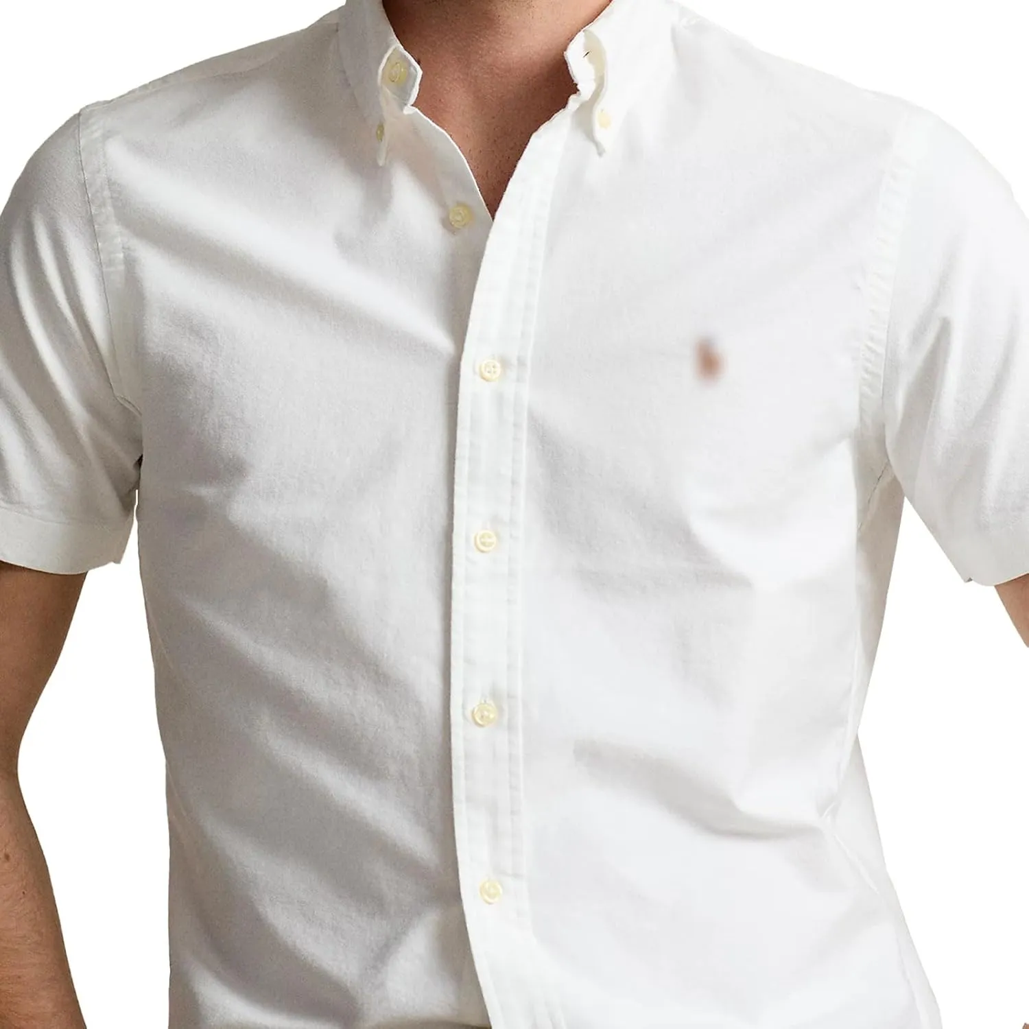 Polo Men's Short Sleeve Classic Fit Oxford Shirt for Business Casual