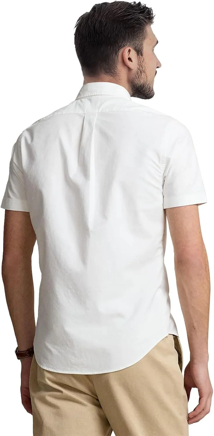 Polo Men's Short Sleeve Classic Fit Oxford Shirt for Business Casual