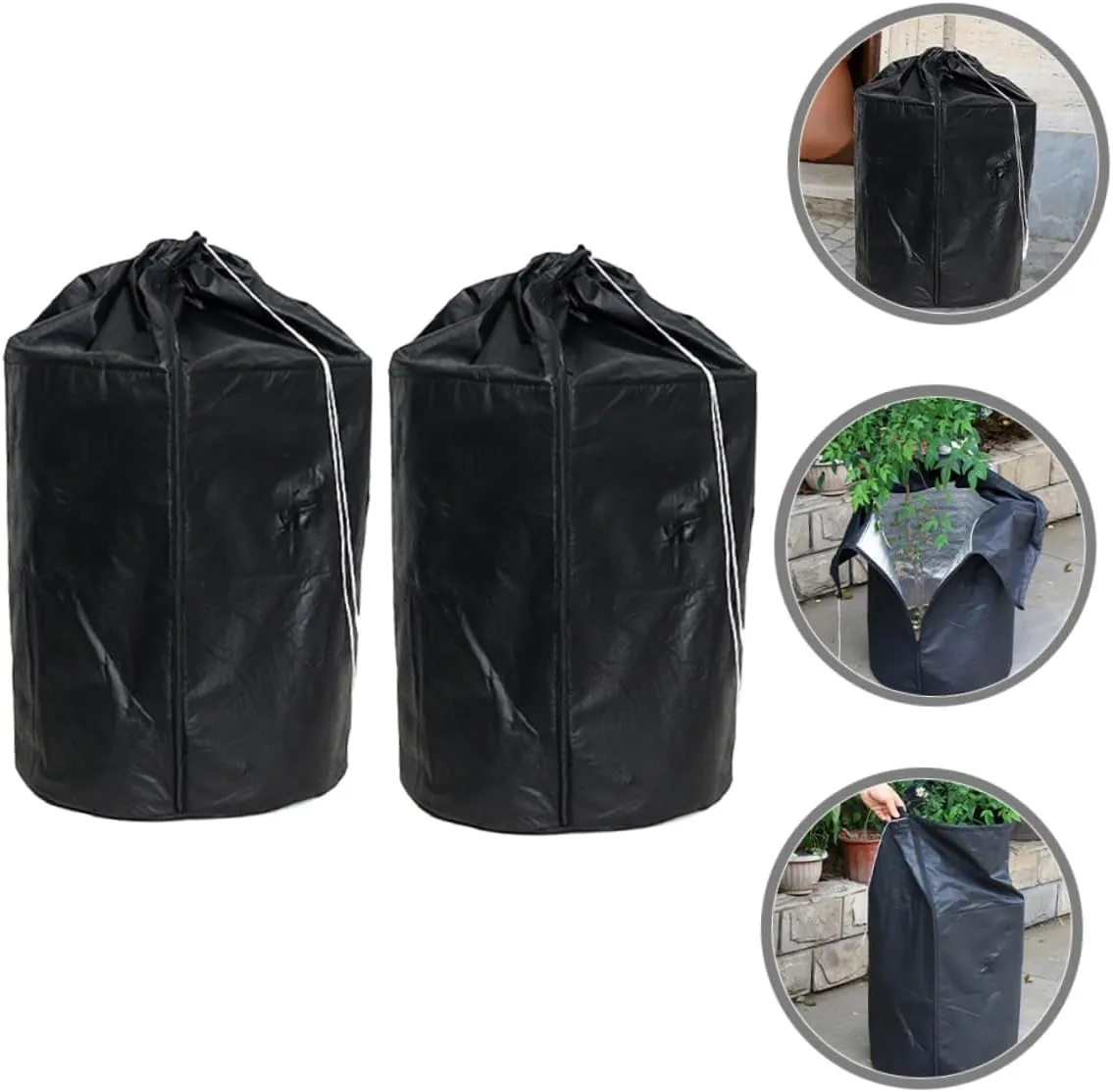 POPETPOP 4sets Tree Protectors for Winter Flowerpot Insulation Oxford Cloth Garden Protector Frost Shrub Cover Plant Protection Bag 2pcs*4