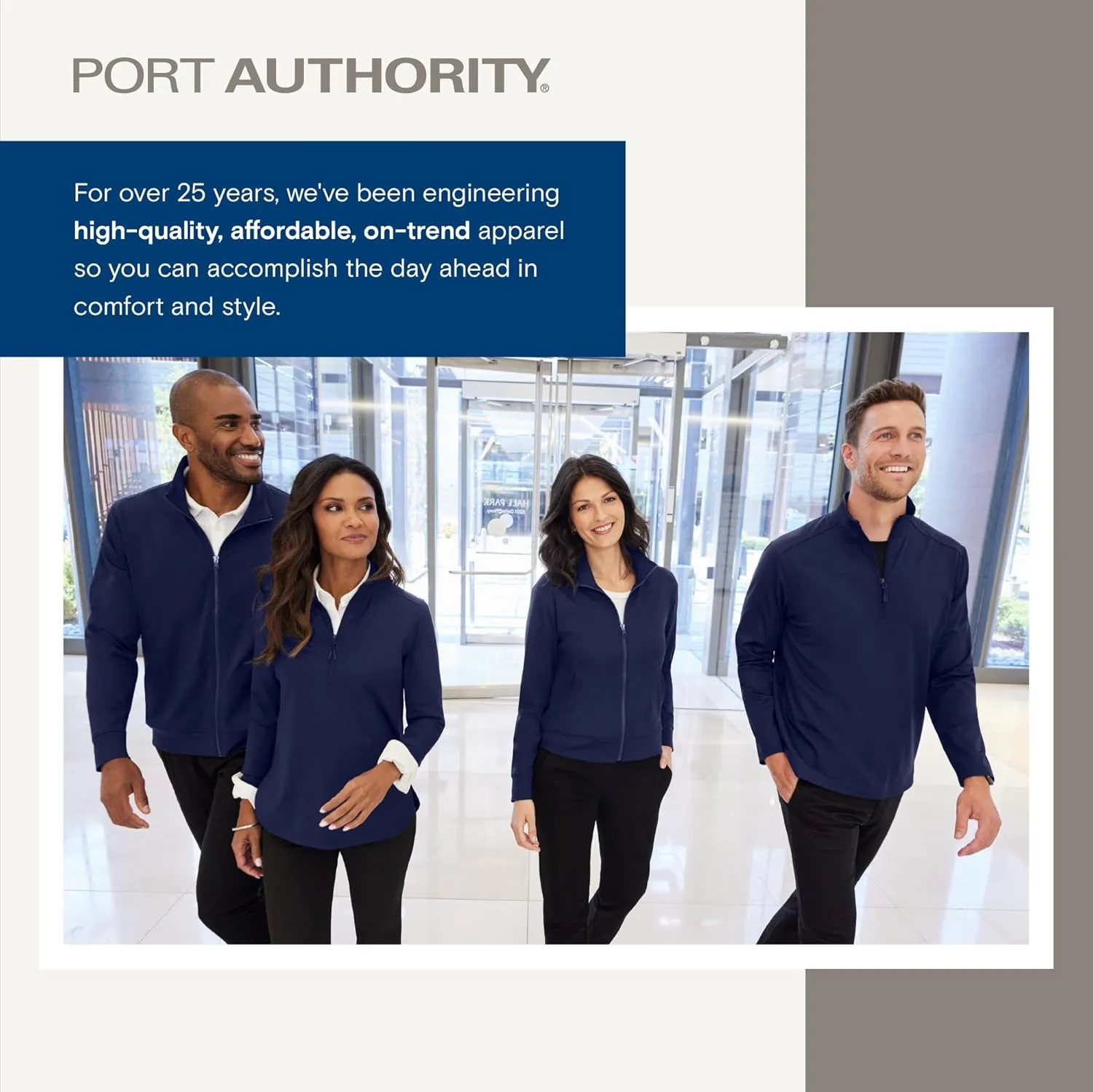 Port Authority Men's Oxford Pique Double Pocket Polo