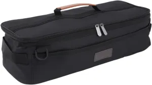Portable Cutlery Storage Bag, Camping Travel Cooking Utensils Organizer Travel Bag, Hanging Cutlery Organizer (Black), 42*17*12cm