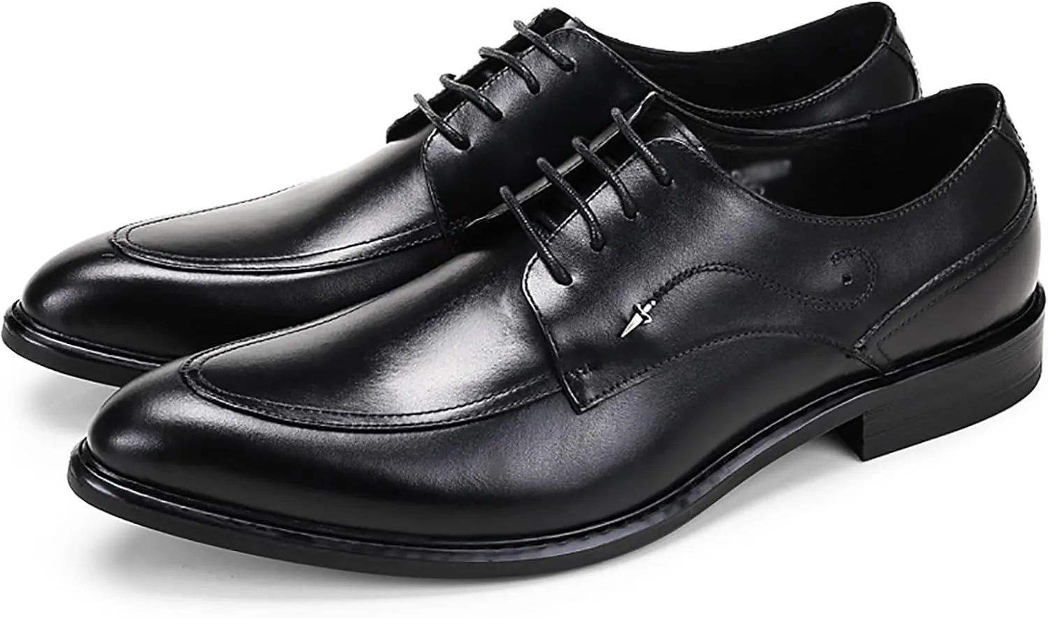 Premium Men's Dress Shoes for Business Weddings Breathable Oxfords with Leather Upper and Non-Slip Sole