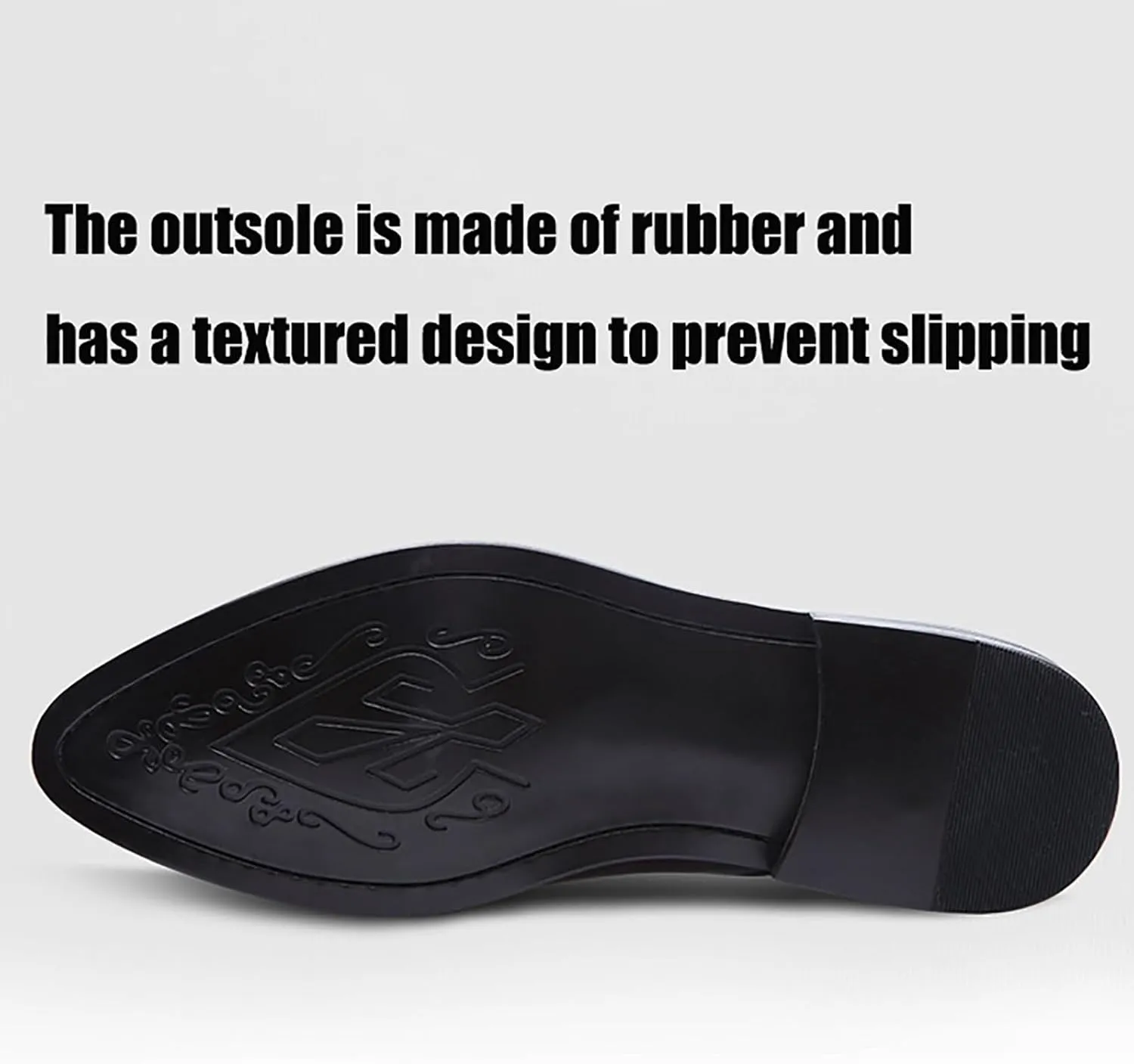 Premium Men's Dress Shoes for Business Weddings Breathable Oxfords with Leather Upper and Non-Slip Sole