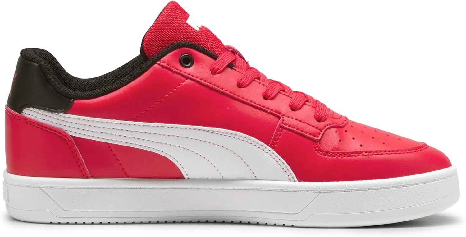 PUMA Men's Ferrari Caven 2.0 Shoes, Rosso Corsa-White, 7