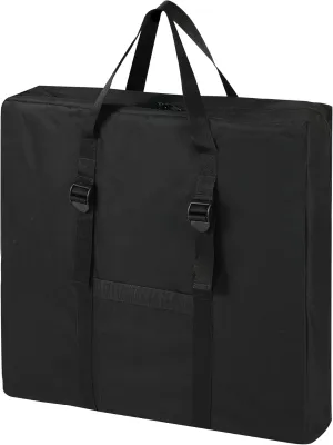 REDCAMP folding table Storage bag, WaterProof Carry Bag with Handles for Folding Picnic Camping Card Table, Black 26" D x 5" W x 24" H