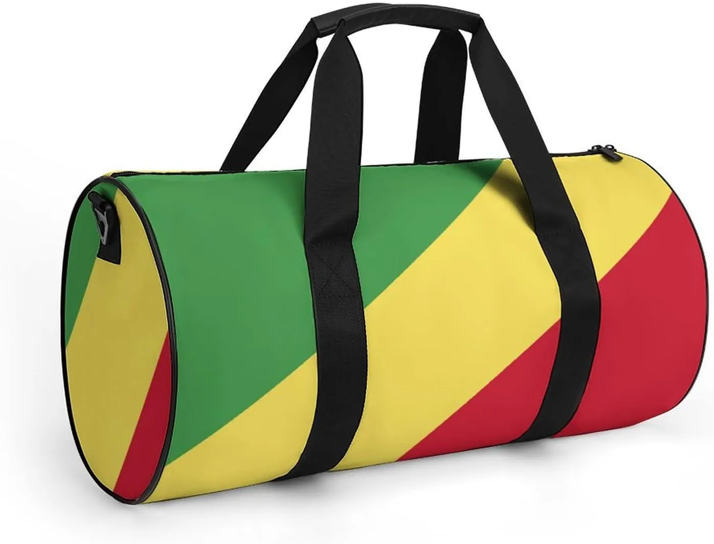 Republic Congo Flag Gym Bag for Men Women with Dry Wet Separation Sports Travel Duffel