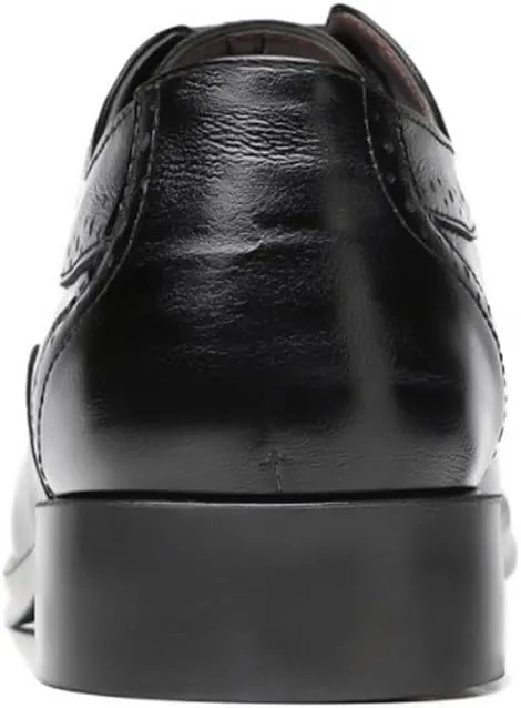 Retro Carved Brogue Dress Shoes Business Work Soft Wedding Men's Lace-Up Comfortable Fashion Shoes Oxford for Formal Occasions