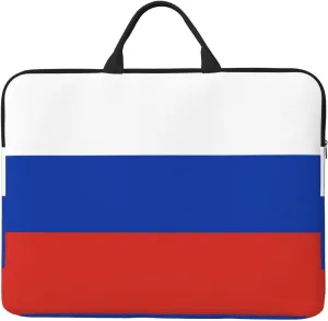 Russian flag print Durable Travel Laptop Bag HandBag Shockproof Carrying Bag Briefcase for 14inch Laptop Notebook