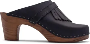 Sandgrens Handmade Swedish Wood Clogs for Women, High Rise Mule | Venice