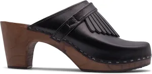 Sandgrens Handmade Swedish Wood Clogs for Women, High Rise Mule | Venice