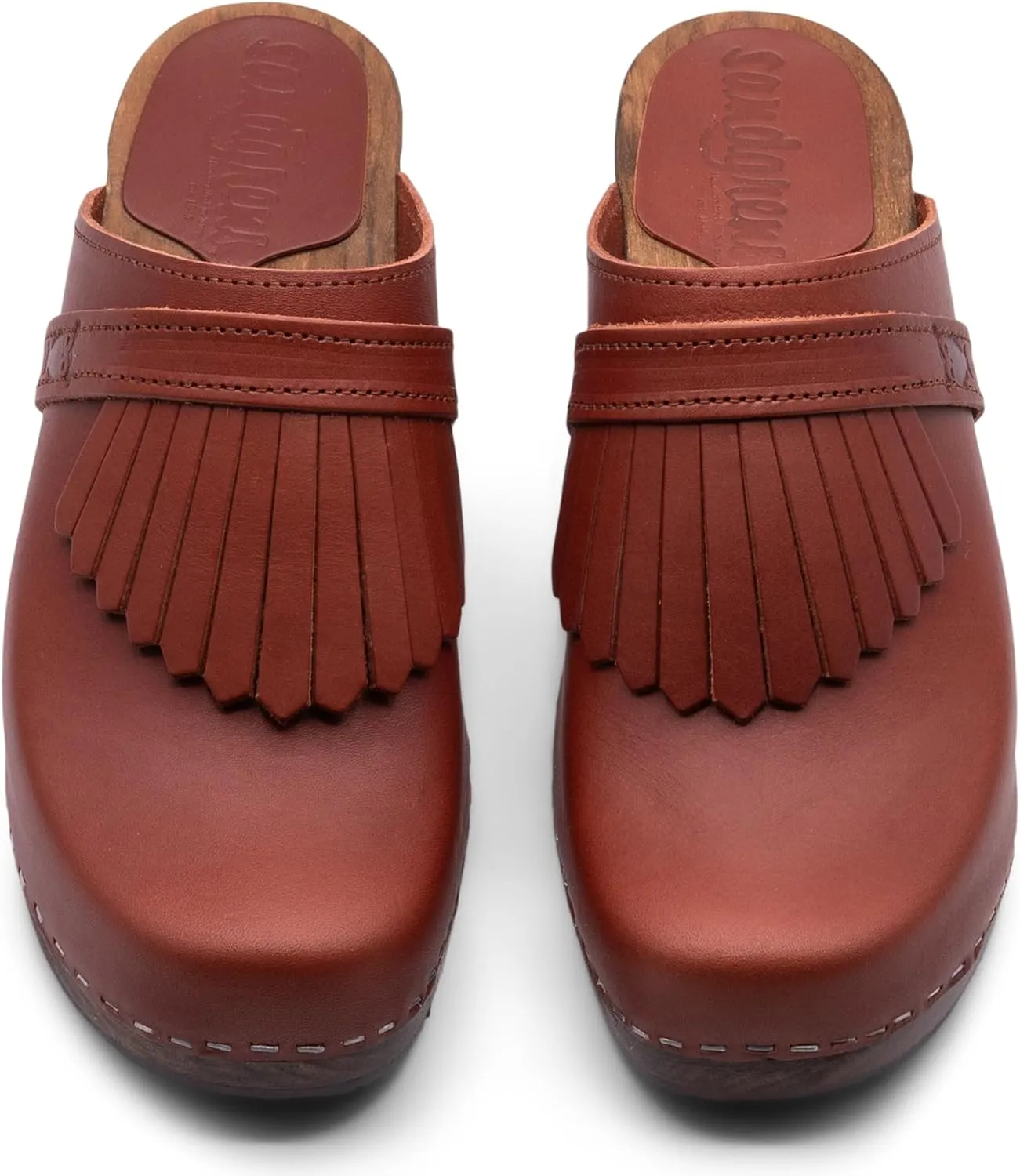 Sandgrens Handmade Swedish Wood Clogs for Women, High Rise Mule | Venice