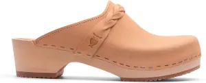 Sandgrens Handmade Swedish Wood Clogs for Women, Low Heel Mule | Brussels
