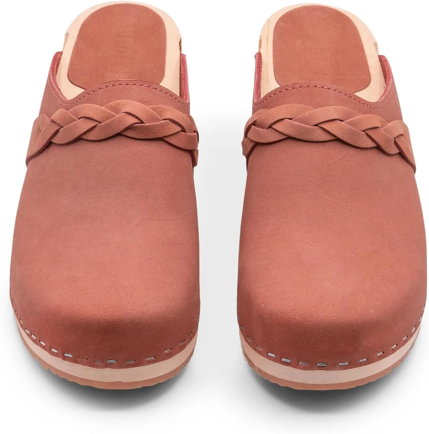 Sandgrens Handmade Swedish Wood Clogs for Women, Low Heel Mule | Brussels