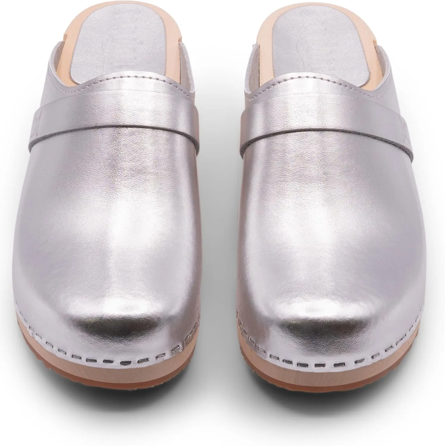 Sandgrens Handmade Swedish Wood Clogs for Women, Low Heel Mule | Tokyo