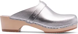 Sandgrens Handmade Swedish Wood Clogs for Women, Low Heel Mule | Tokyo